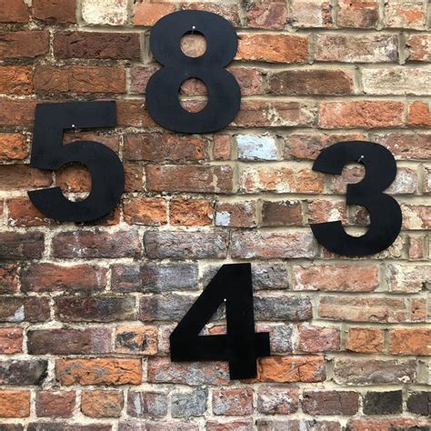 black metal house numbers 4|4 inch black house letters.